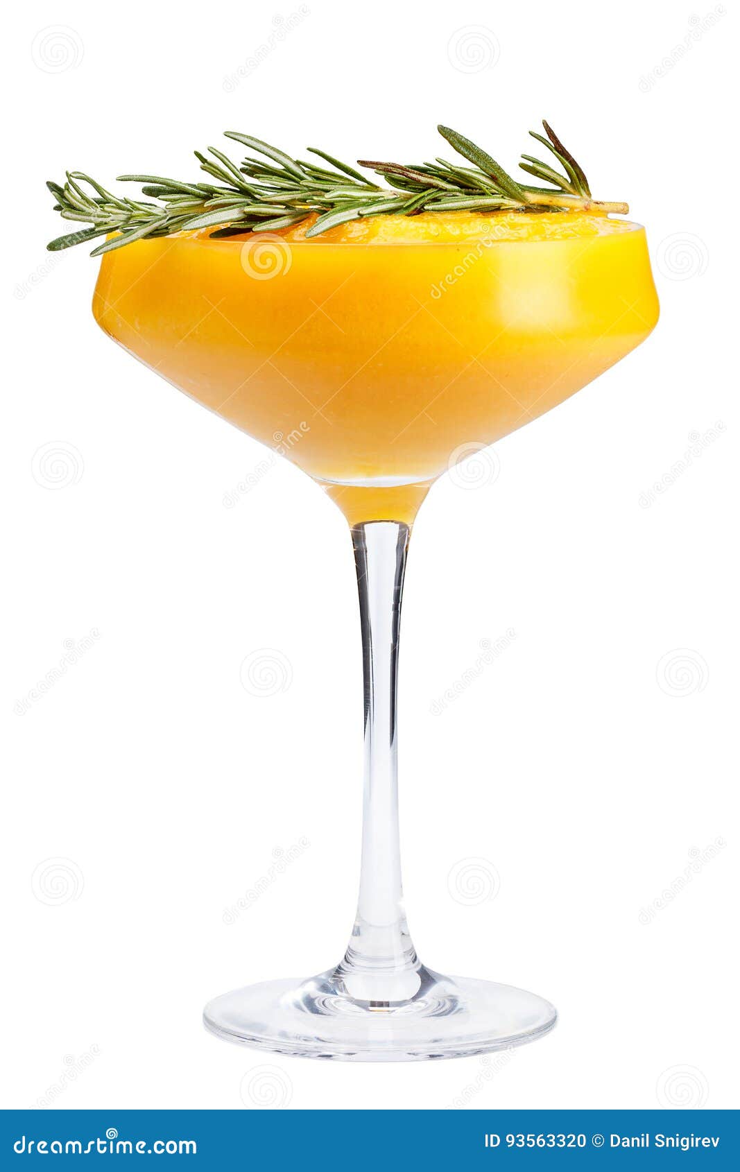 Refreshing Fruit Cocktail. a Refreshing Drink with a Mango Pulp
