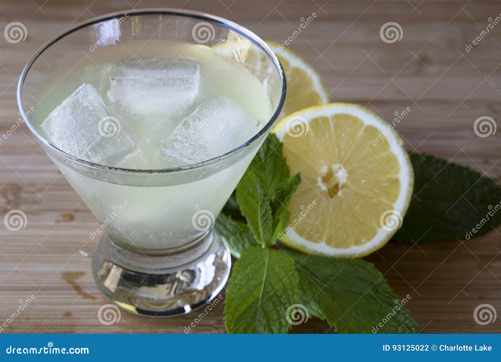Refreshing Lemon Cocktail stock photo. Image of food 93125022