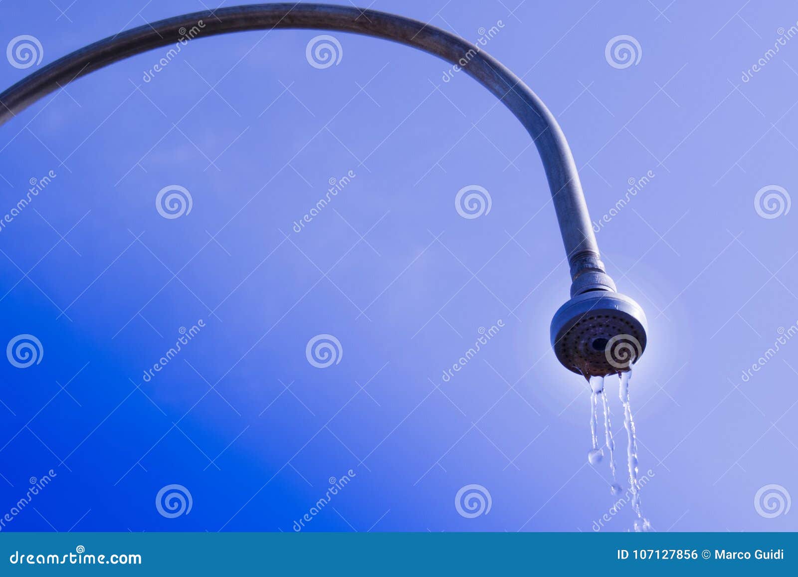 Refreshing outdoor shower stock photo. Image of spray 107127856
