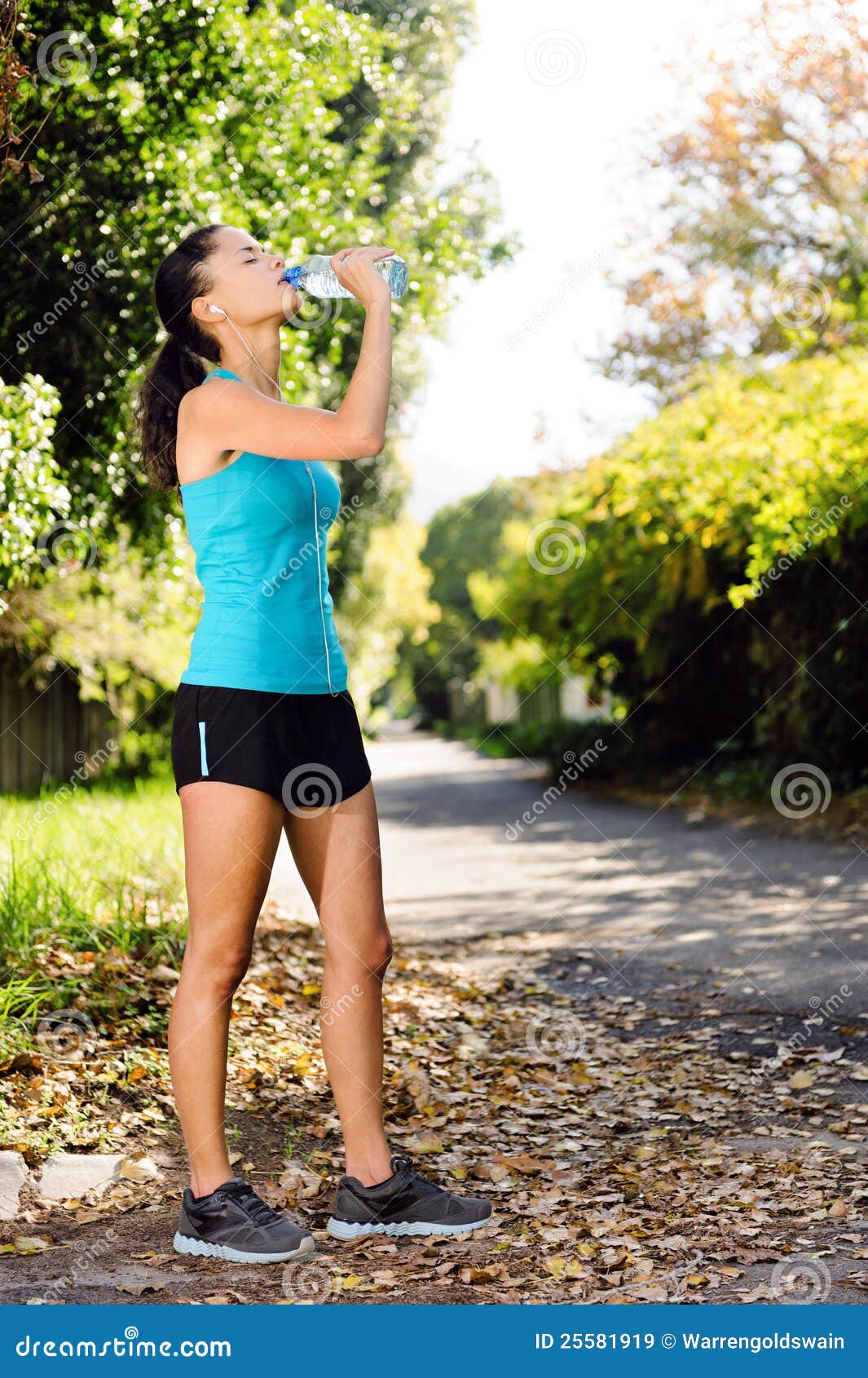 Refreshing water athlete stock image. Image of bottle - 25581919