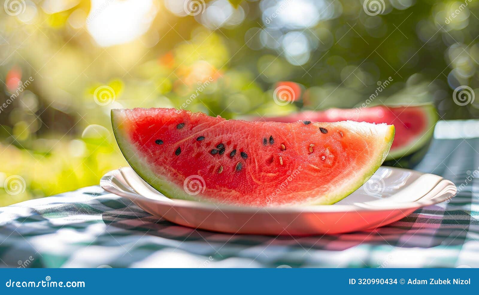 refreshing watermelon slices on a summer day