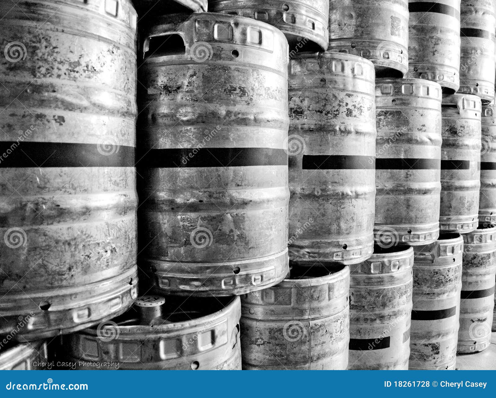 Refridgerated beer kegs stock photo. Image of brewpub 18261728