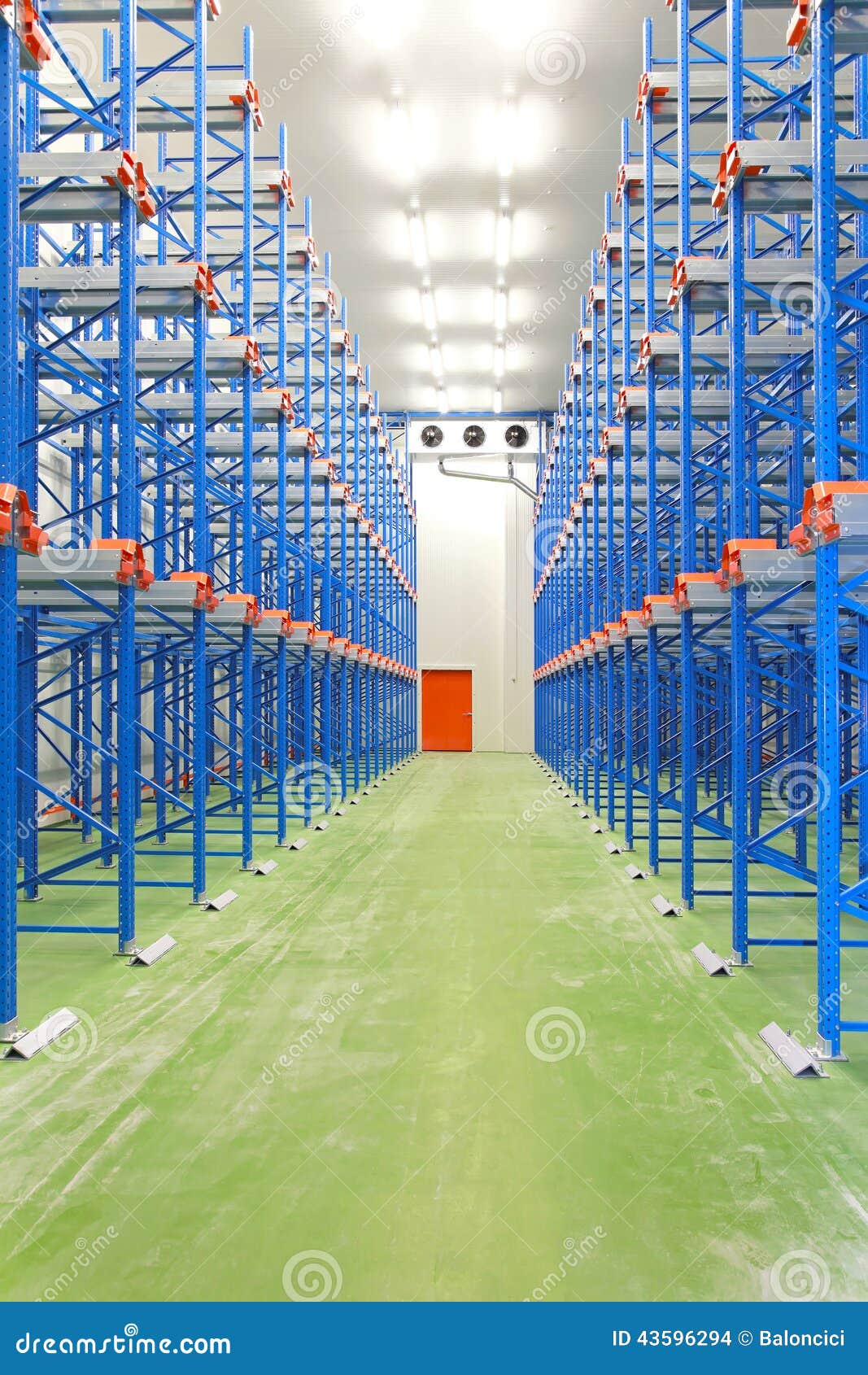 Refrigerated Warehouse stock photo. Image of industrial 43596294