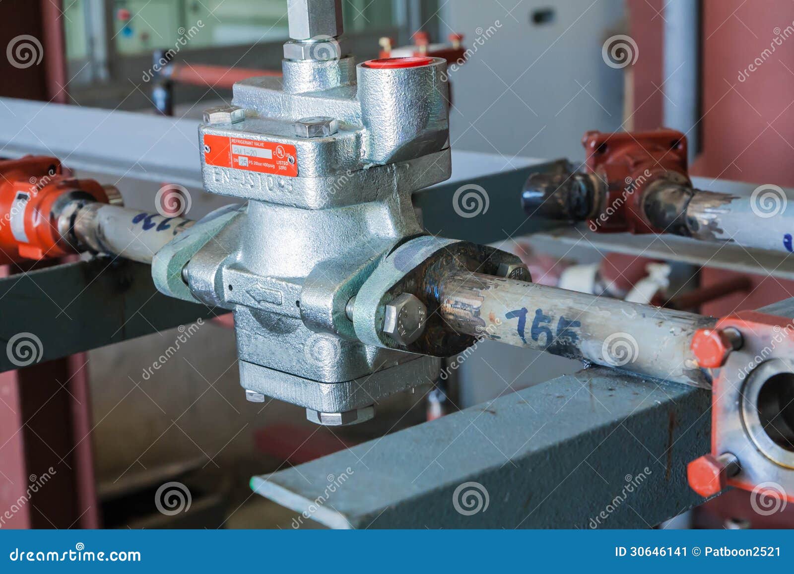 Refrigeration compressors. stock image. Image of factory 30646141