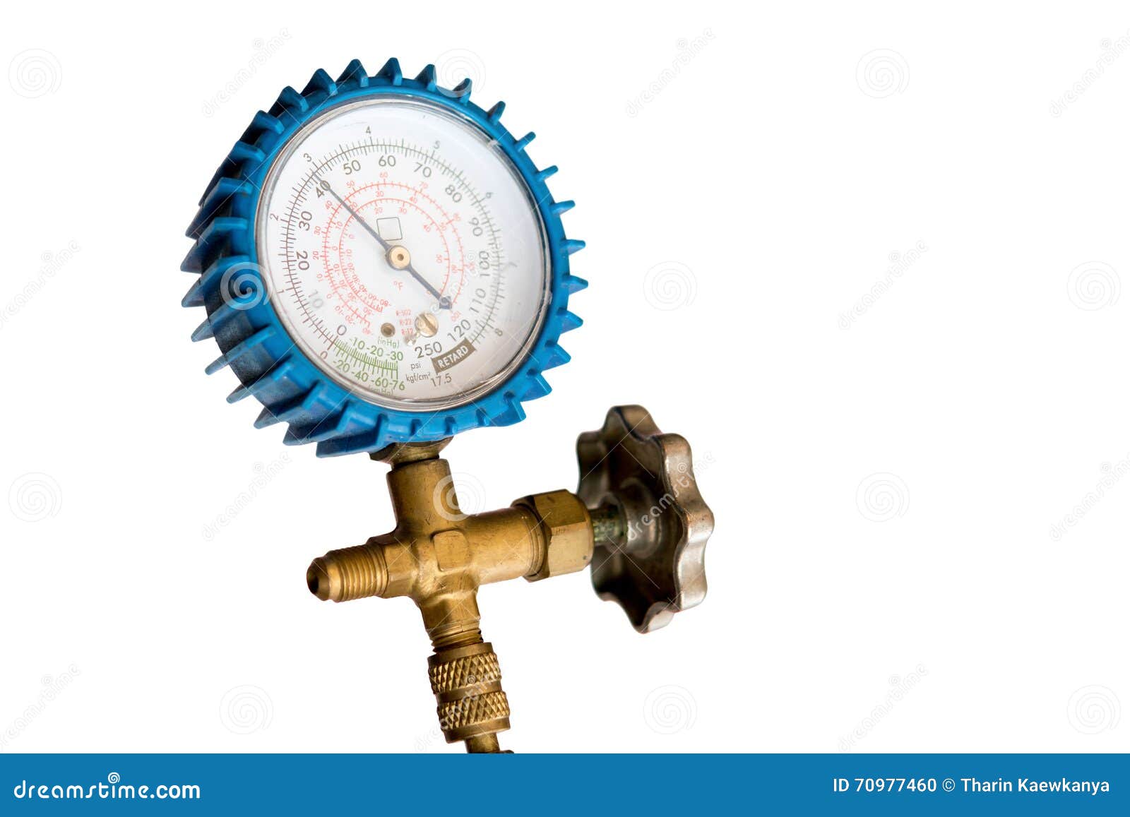 Refrigeration Low Pressure Gauge Stock Photo Image of meter, gage