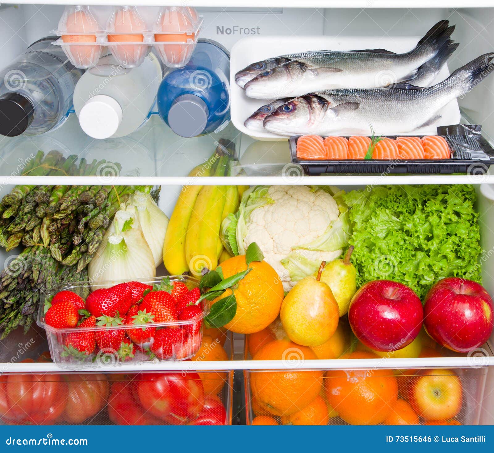 a refrigerator full of healthy food, mediterranean diet