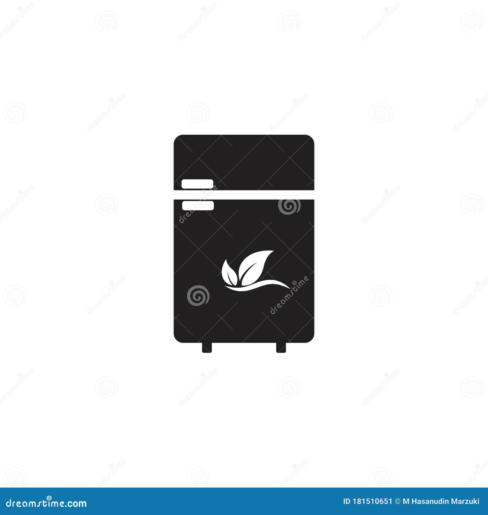 Refrigerator logo icon stock vector. Illustration of household 181510651