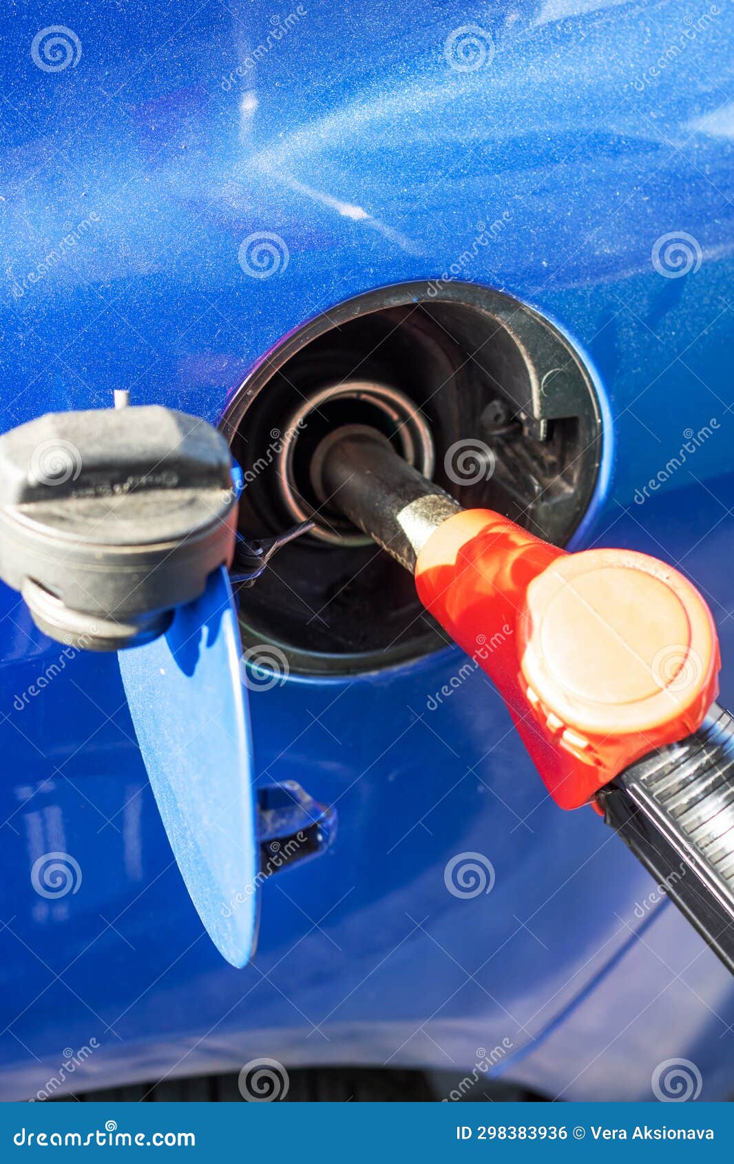 Refueling a Car at a Gas Station Stock Photo Image of petrol