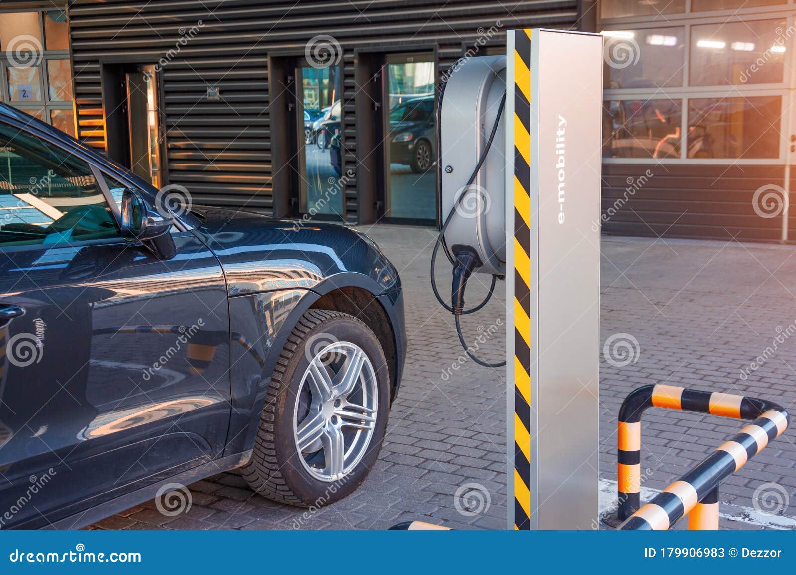 Refueling for Electric Cars Emobility, the Electric Plug Under Voltage