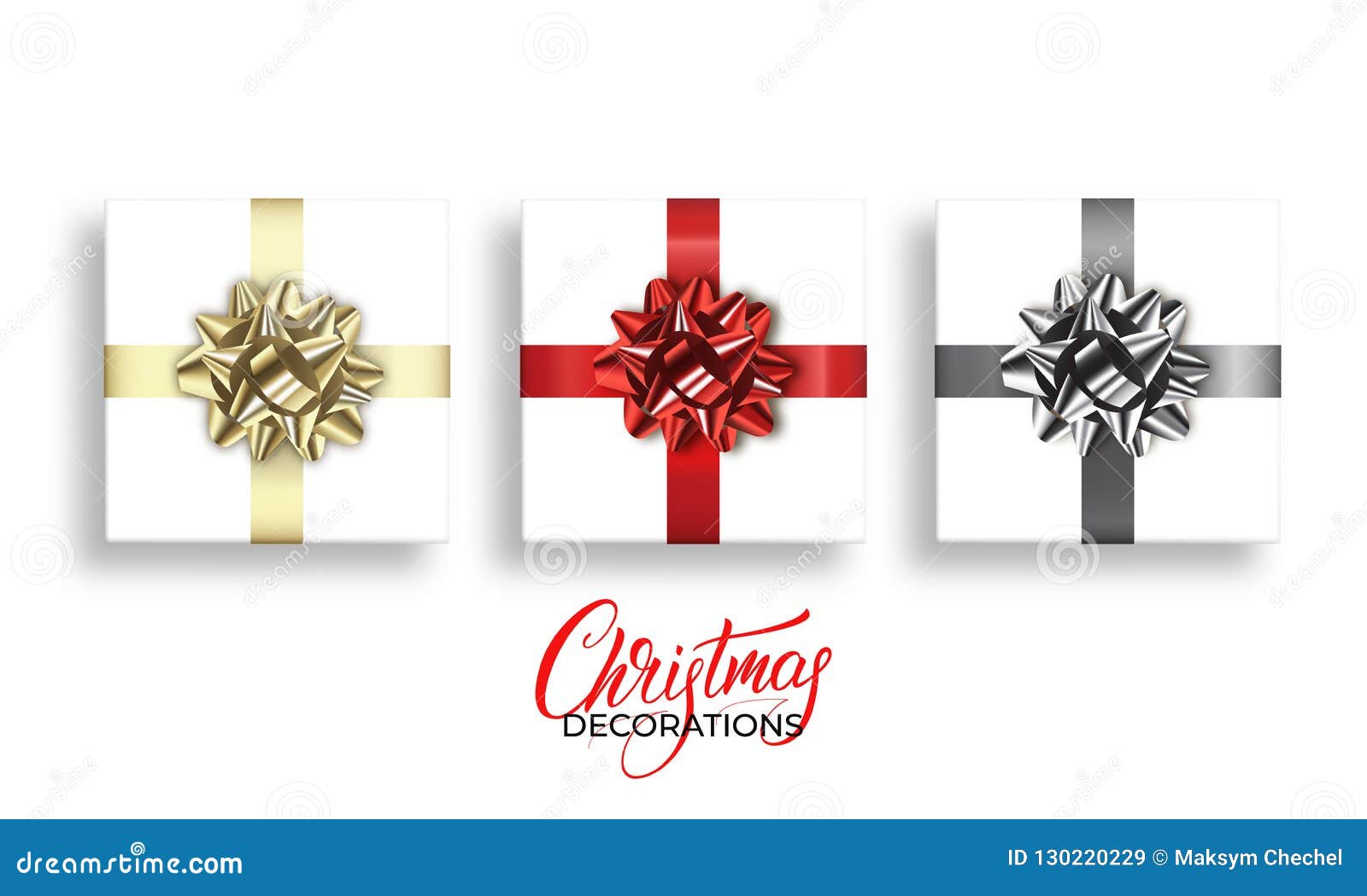 3 arcos HoHoHo Navidad Regalo de Navidad en Plata Rojo Y Oro