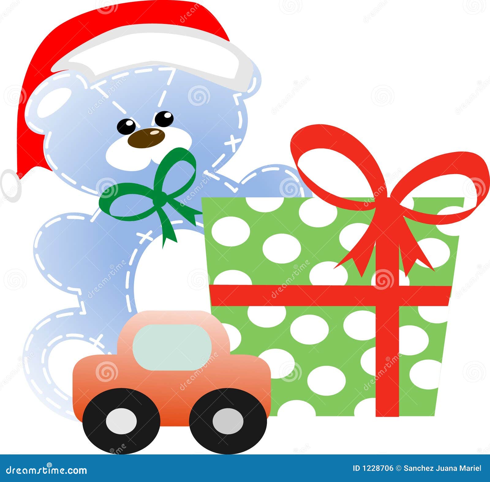 Regalos Y Juguetes De La Navidad Ilustración del - Ilustración noche, conjunto: 1228706