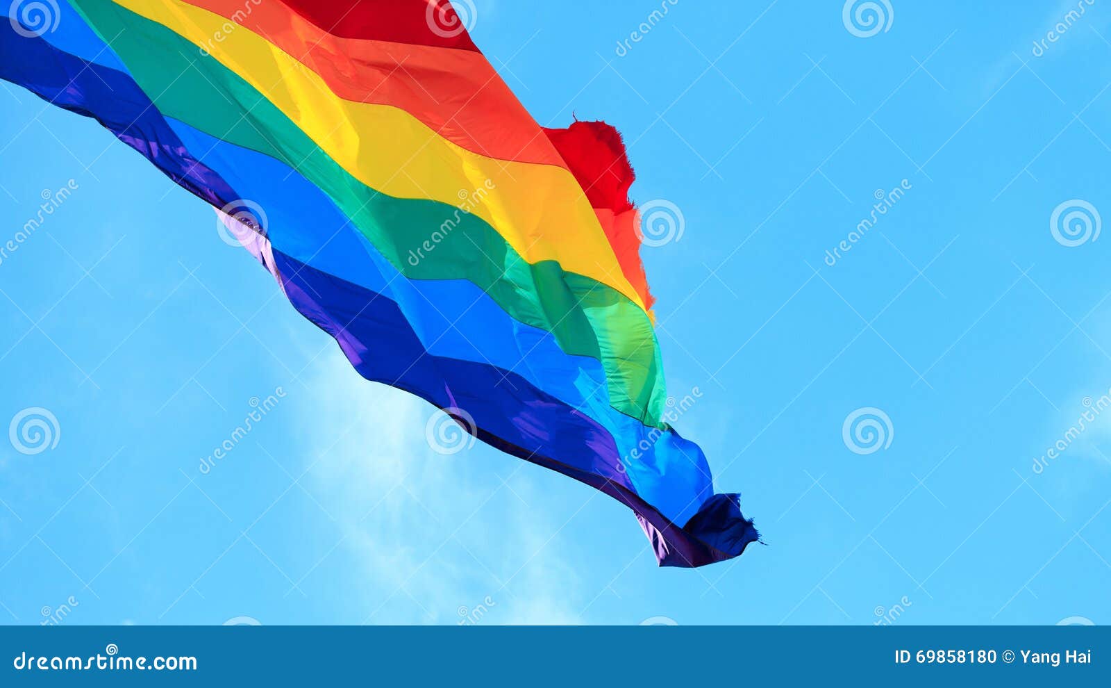 Regenbogenflagge Des Ewigen Friedens Stockfoto Bild von türkis, rosa