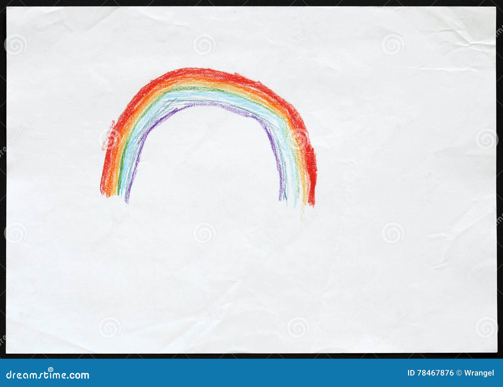 Regenboog Child X27 S Tekening Stock Illustratie Illustration Of Humeur Kinderjaren 78467876