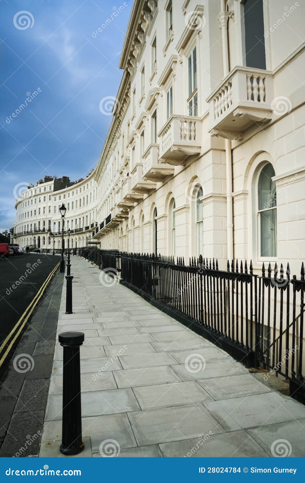 regency terraced houses brighton street england