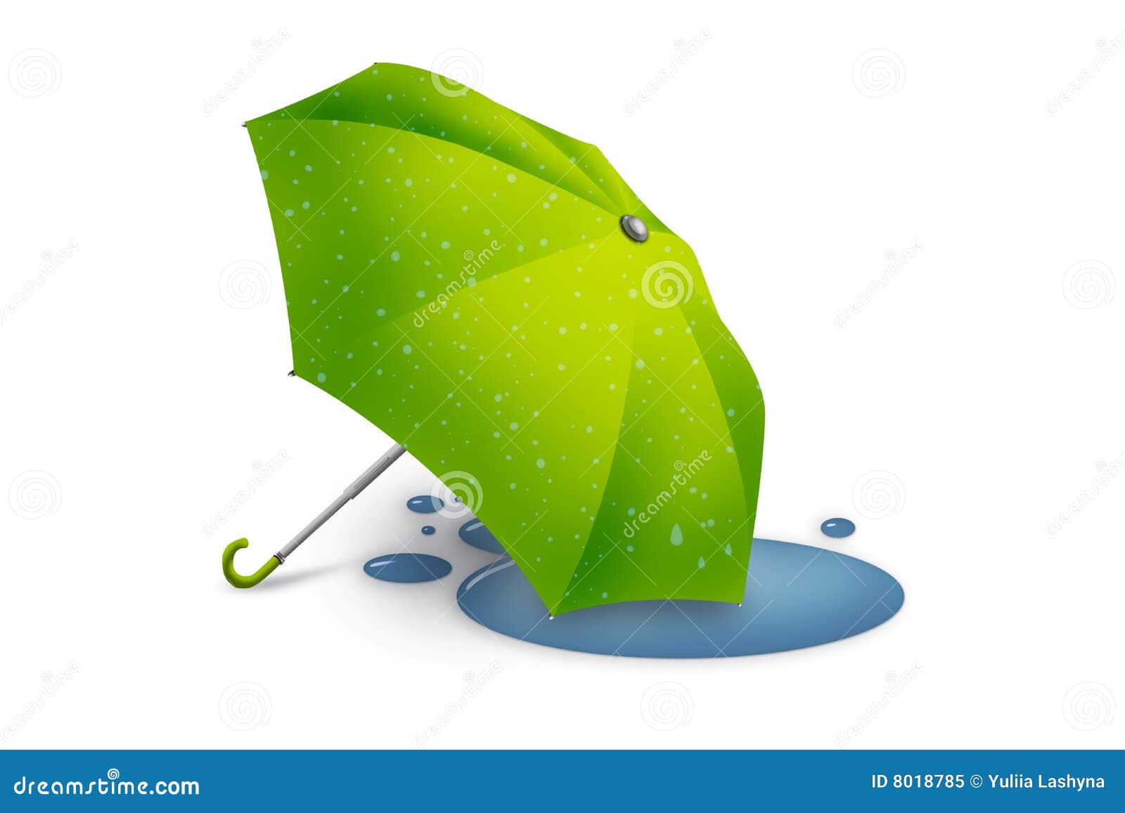 Regenschirm nach Regen stock abbildung. Illustration von regen - 8018785