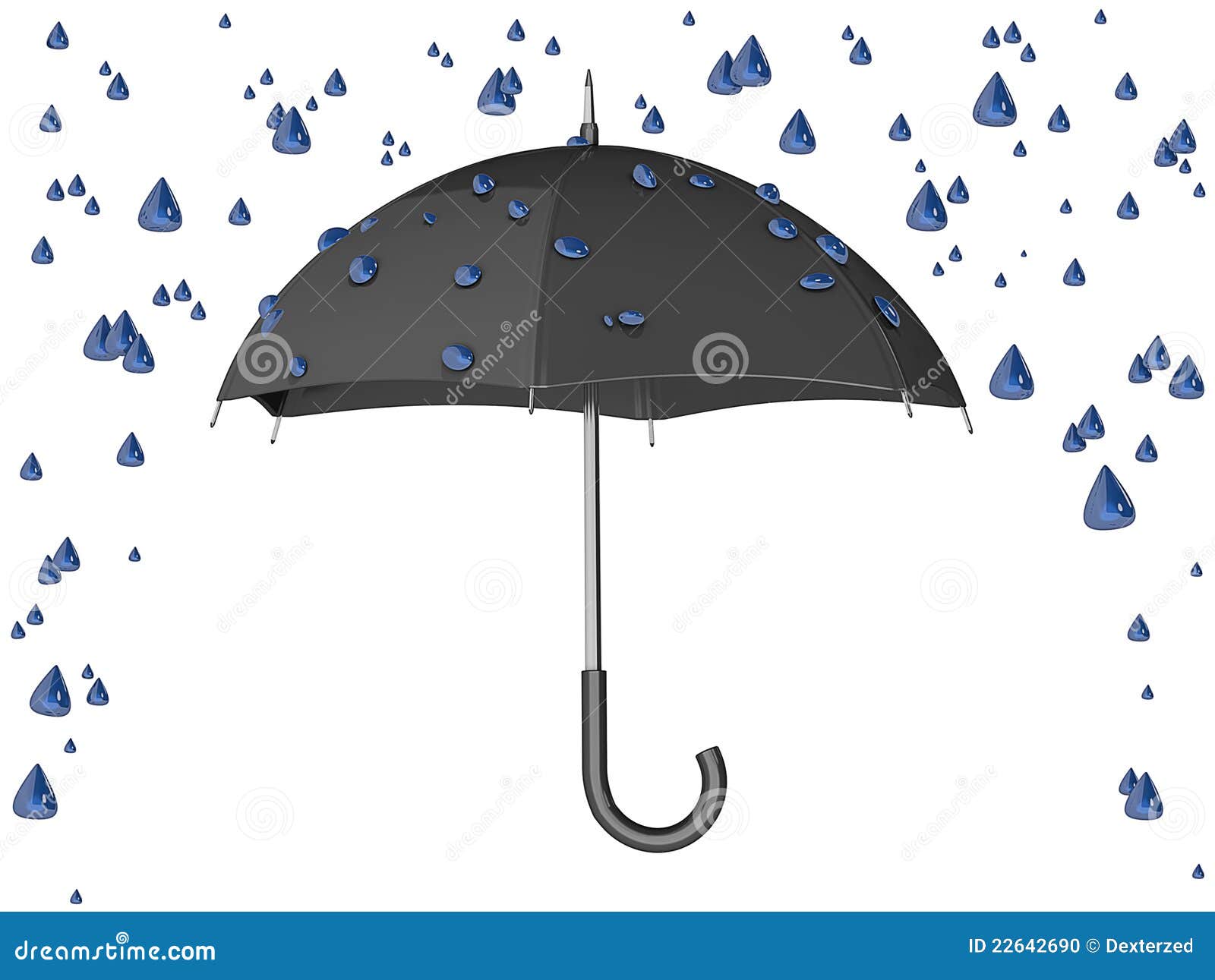 Regenschirm Regen Sturm Stock Abbildung Illustration Von Regen
