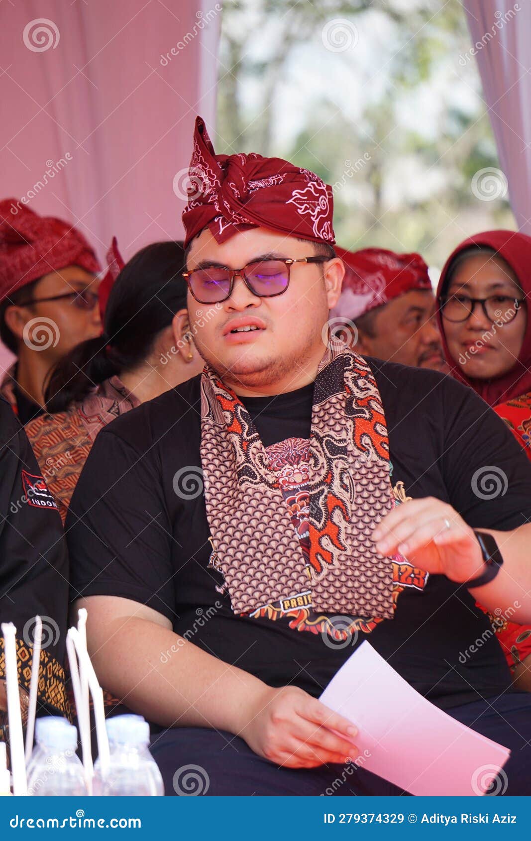 The Regent of Kediri Hanindhito Himawan Pramana (Mas Dhito) on the Opening 1000 Barong To