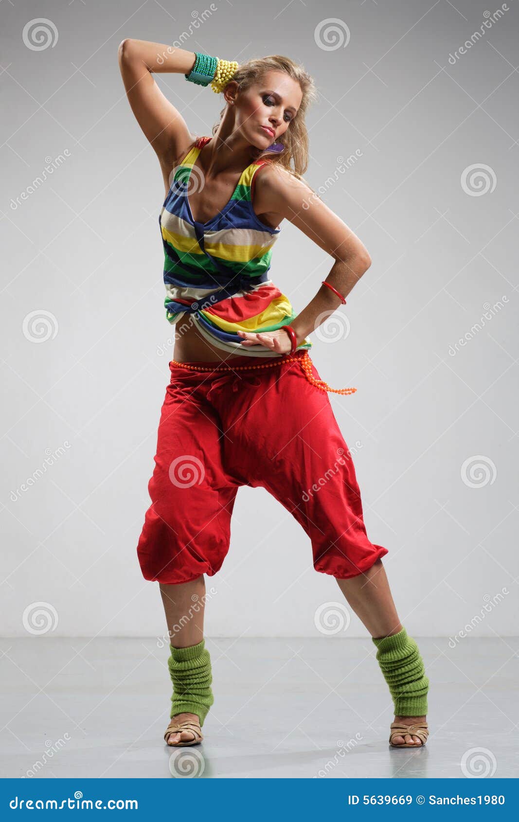 Reggae dancer stock image. Image of gymnastics, modern 5639669