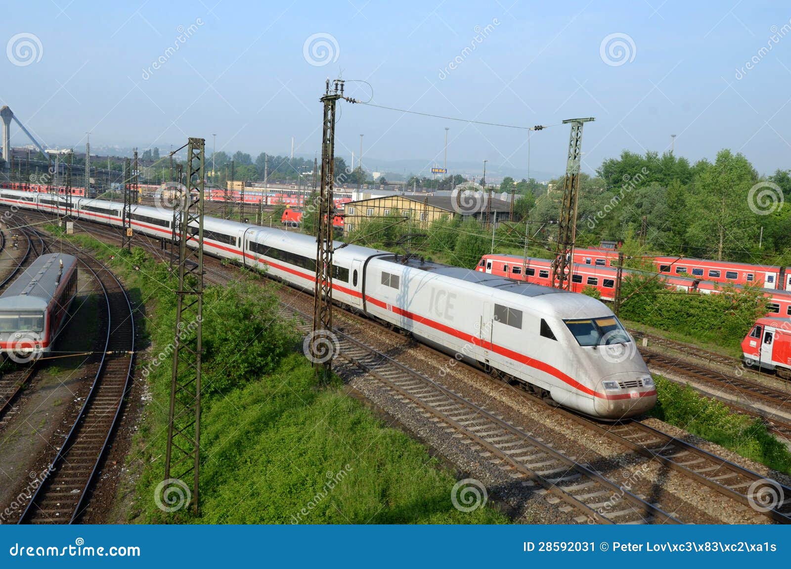 Regional Train Enters Station Ulm Editorial Photo Image of logistic