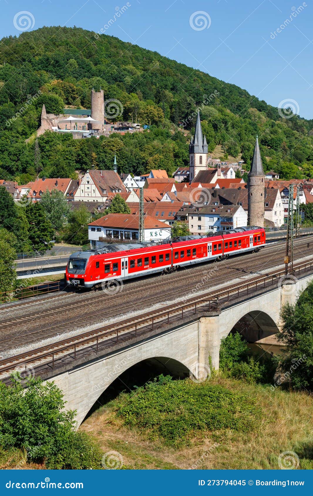 Regional Train Type 440 Alstom Coradia Continental of Deutsche Bahn DB Regio Portrait Format in
