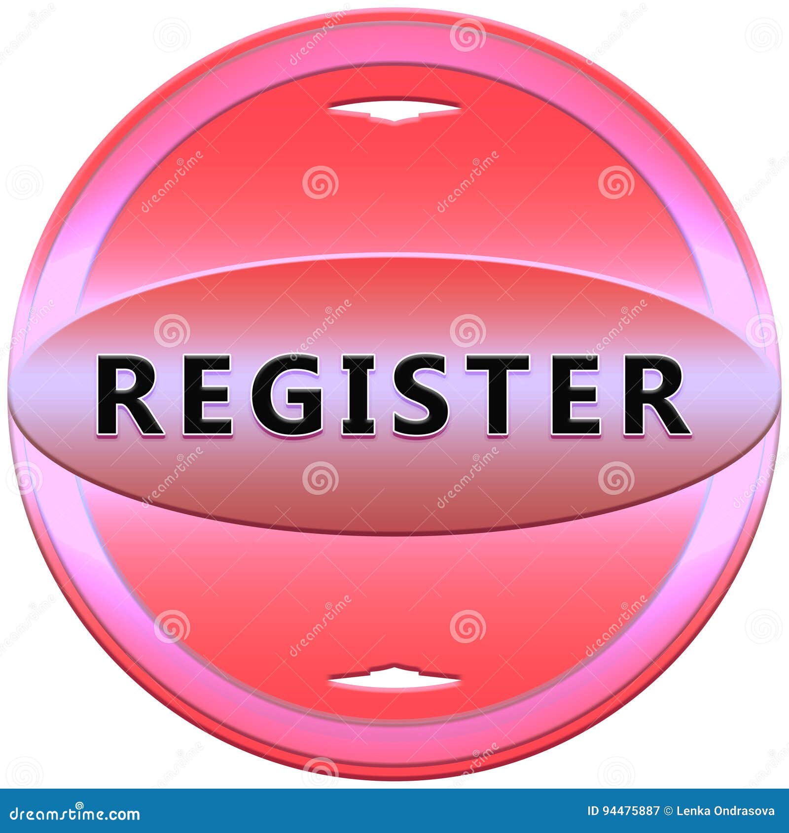 Register button stock illustration. Illustration of banner - 94475887