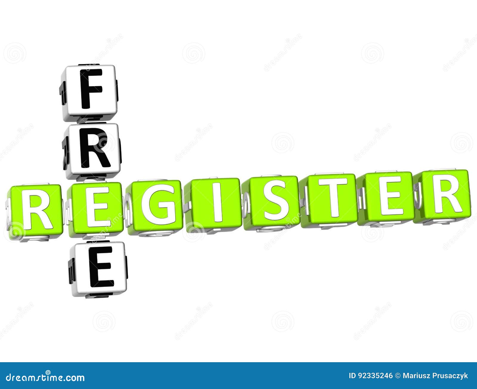 Register Free Crossword stock illustration. Illustration of gathering