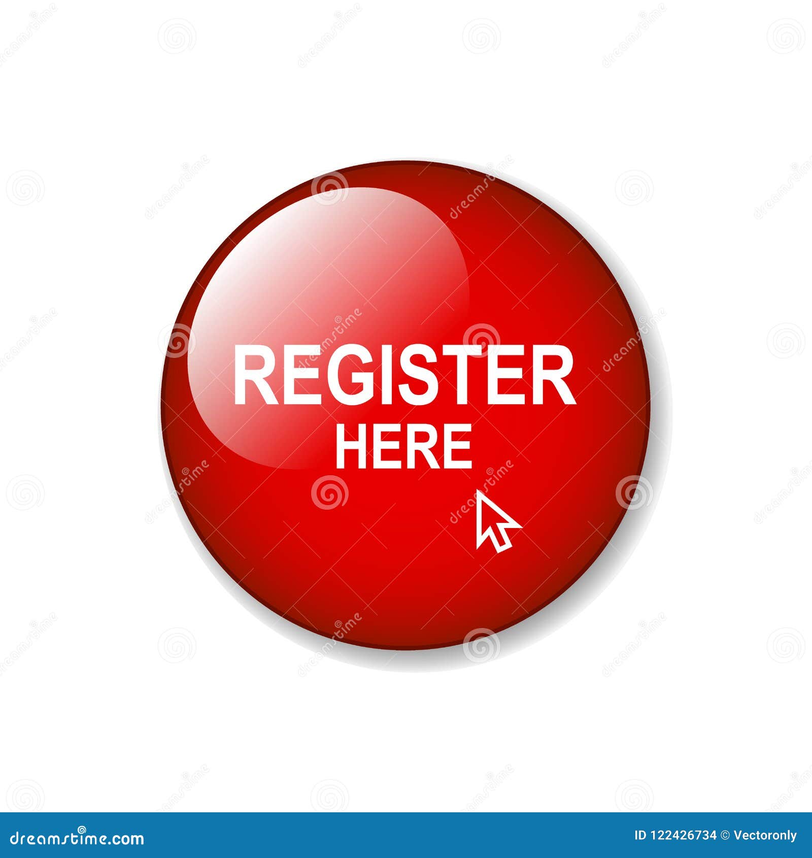 Register here stock illustration. Illustration of flat - 122426734