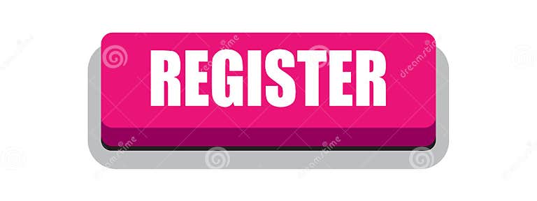 Register now button pink stock illustration. Illustration of business ...