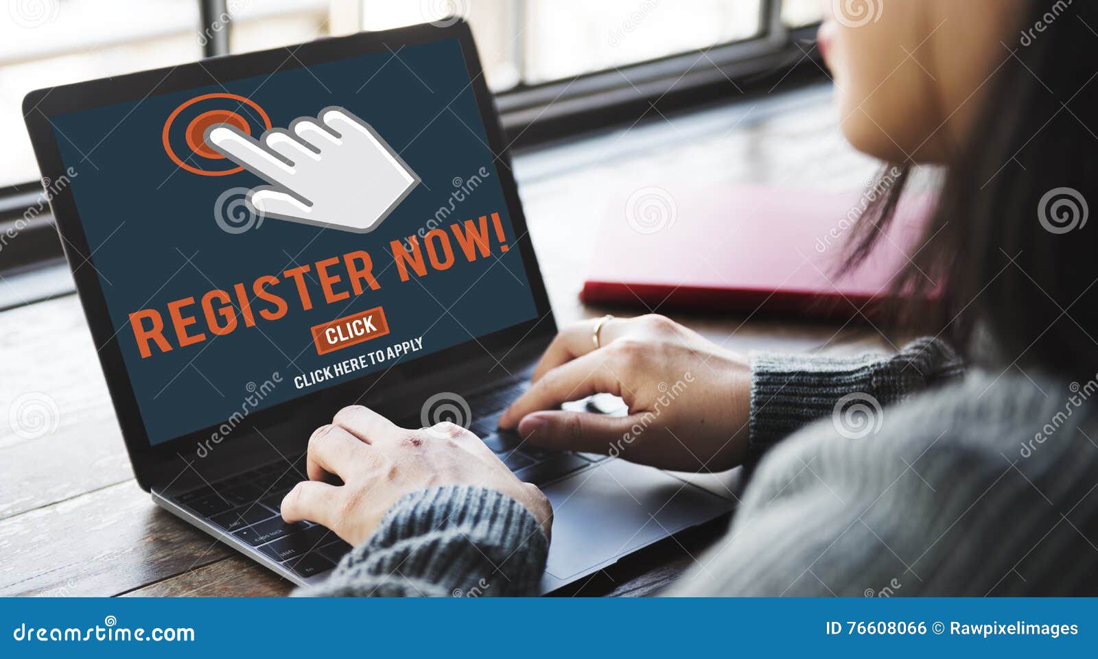register registration enter apply membership concept