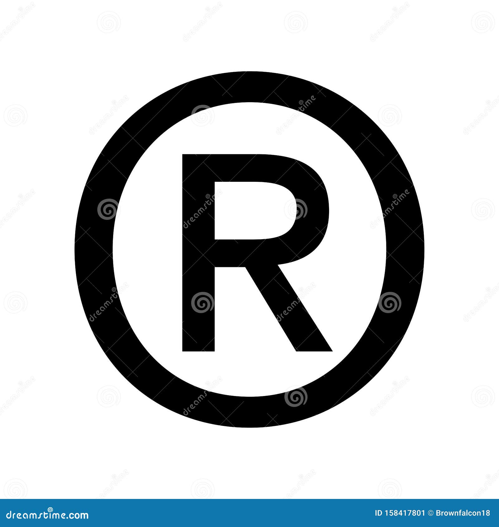 r trademark symbol vector