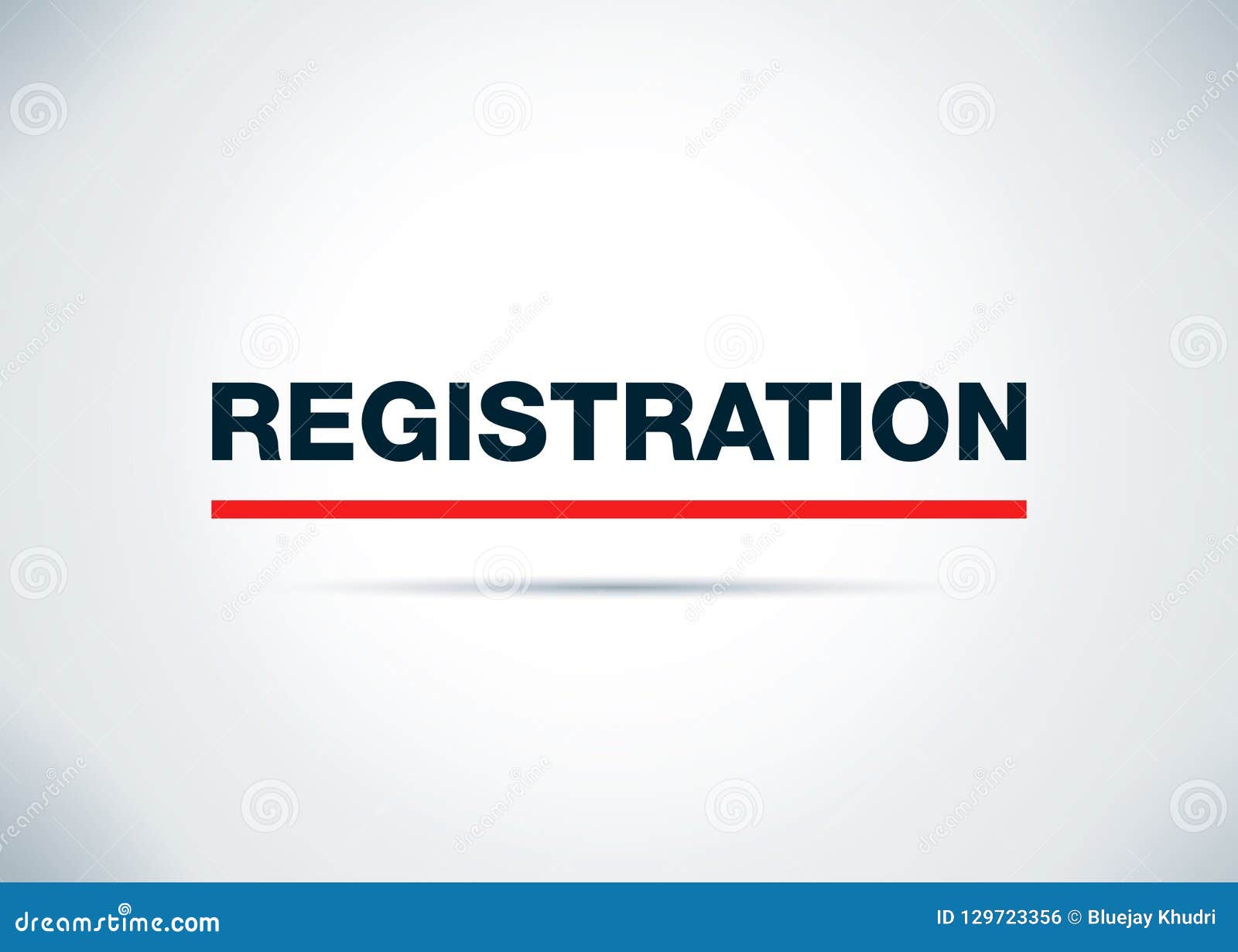 Registration Abstract Flat Background Design Illustration Stock