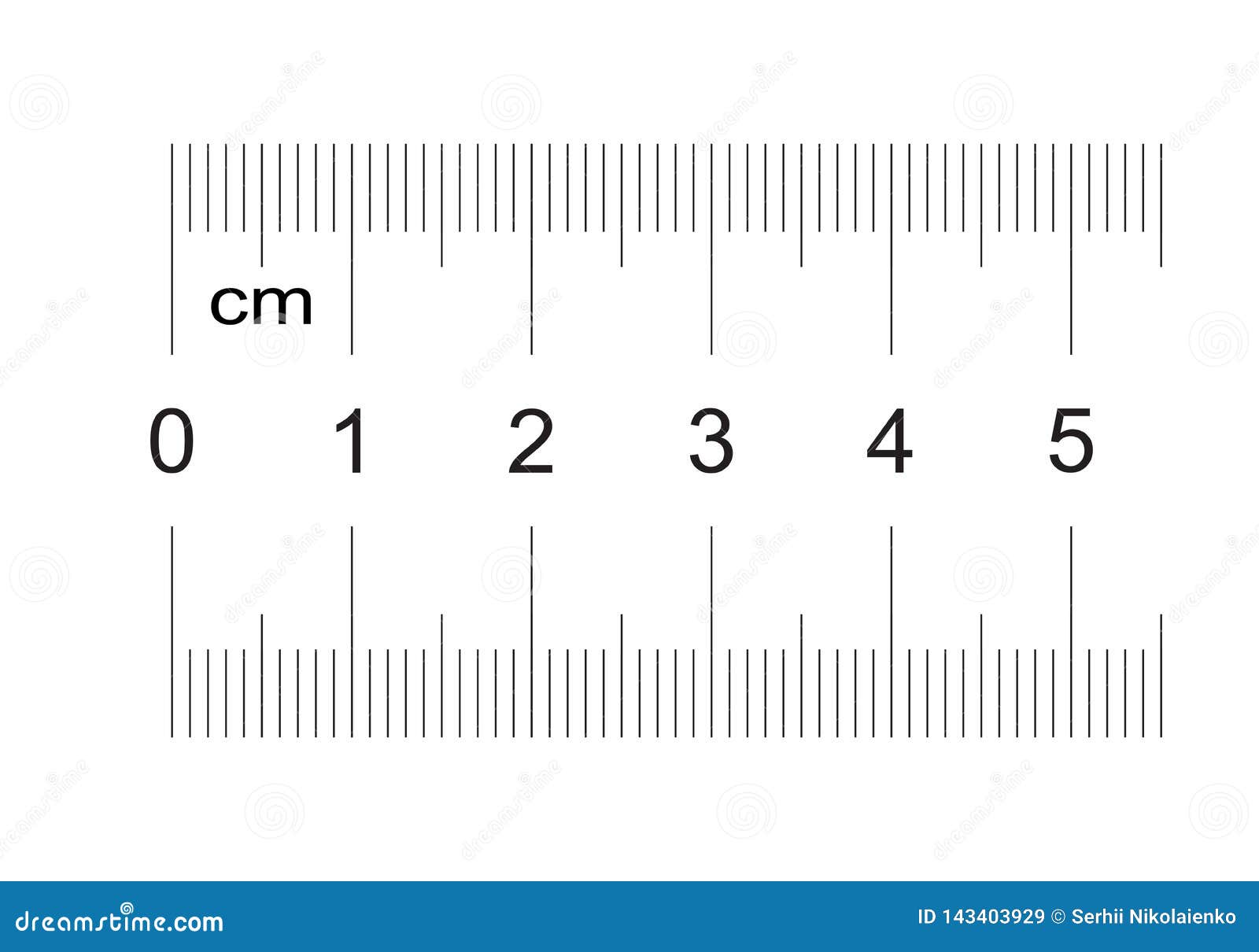 5 Mm A Centimetros Regla De 50 Milímetros Regla De 5 Centímetros Rejilla De La Calibración  División Del Valor 1 Milímetro Instrumento De Medida Bila Stock de  ilustración - Ilustración de vector, regla: 143403929
