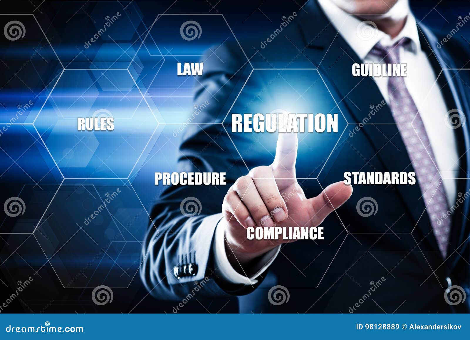 regulation compliance rules law standard business technology concept