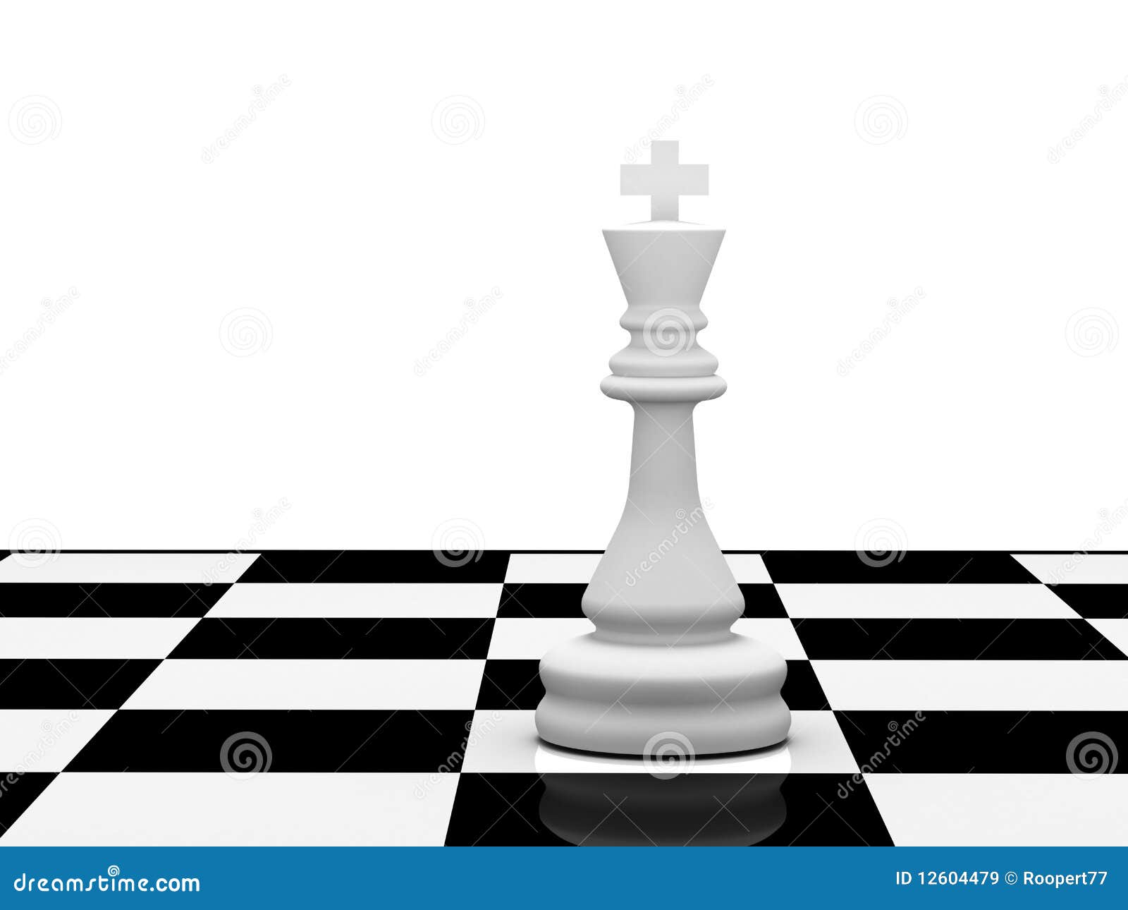 Rei e rainha do xadrez branco num tabuleiro de xadrez. ilustração 3d fotos,  imagens de © gioiak2 #180026896