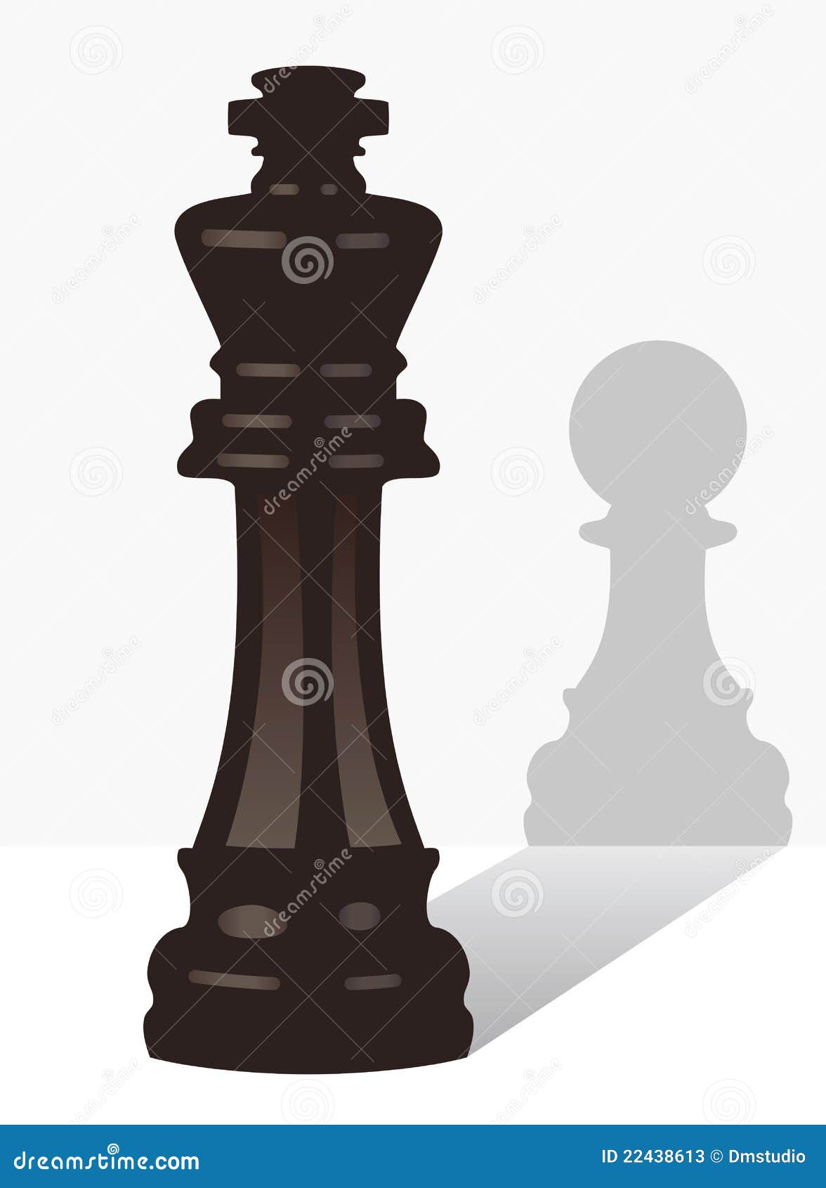Vector Único Desenho Figura De Xadrez - Rei Clipart De Stock