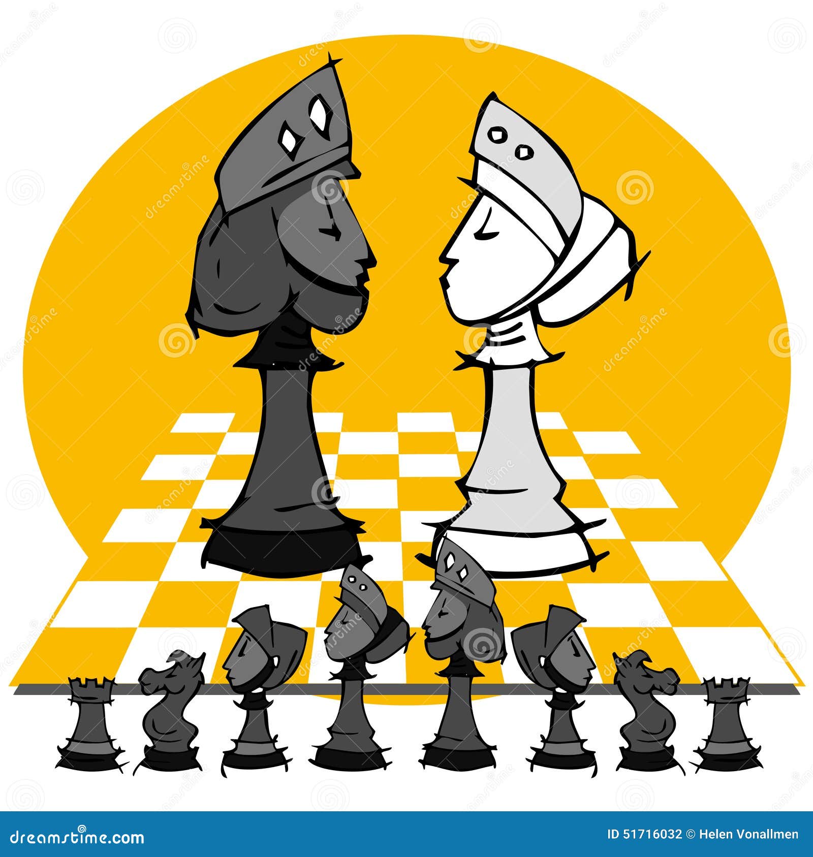 Luz Rei peça de xadrez desenho animado ilustração fotos, imagens de ©  alicev1978 #117788402