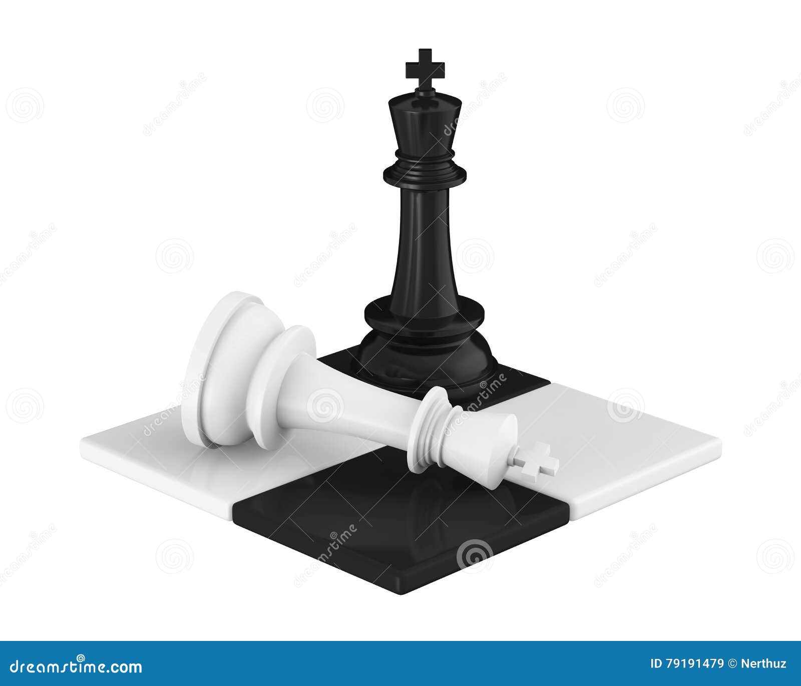 Checkmate O Rei Branco Conceito Da Xadrez Com Fundo Branco Para O