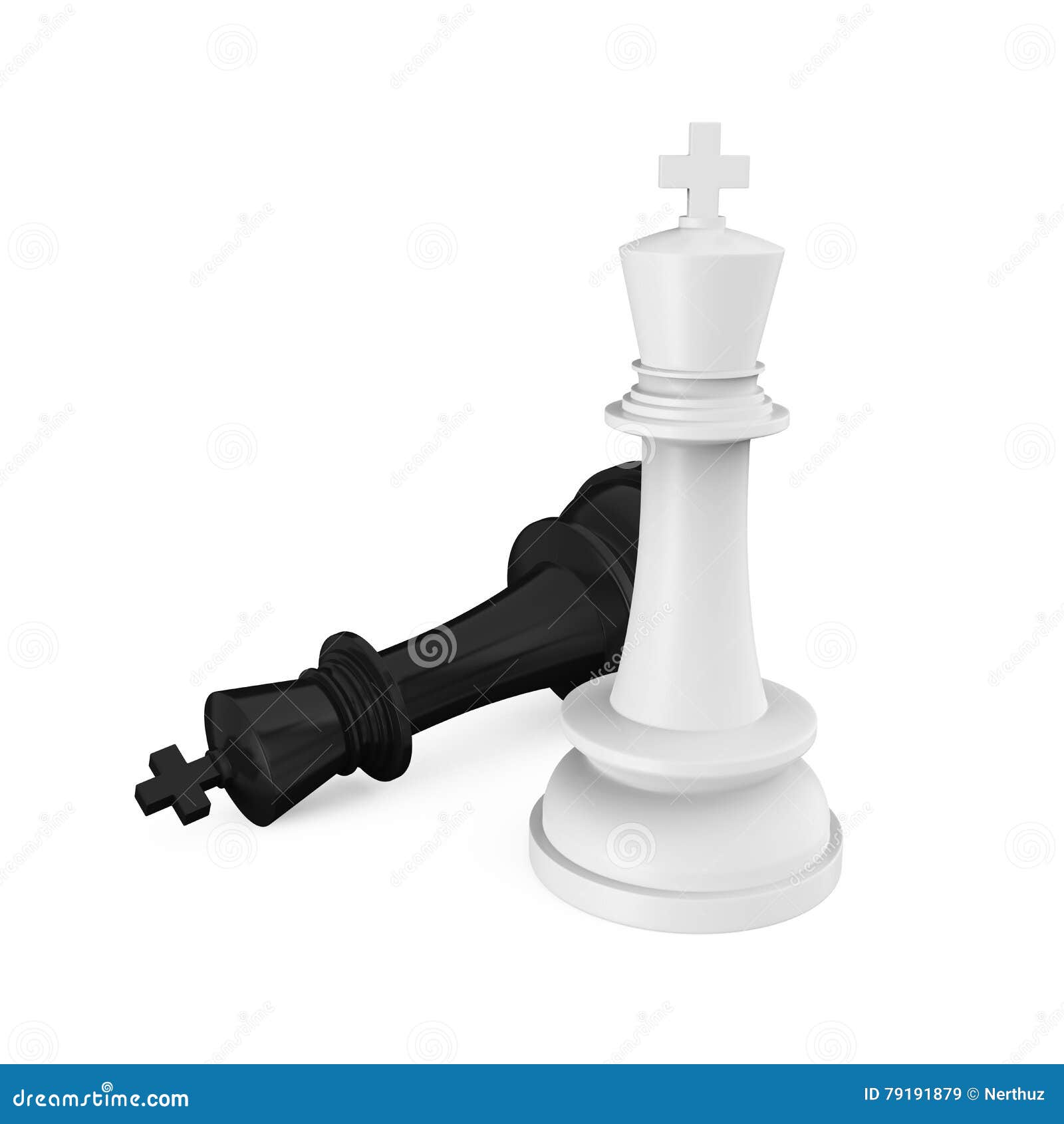 Checkmate O Rei Branco Conceito Da Xadrez Com Fundo Branco Para O