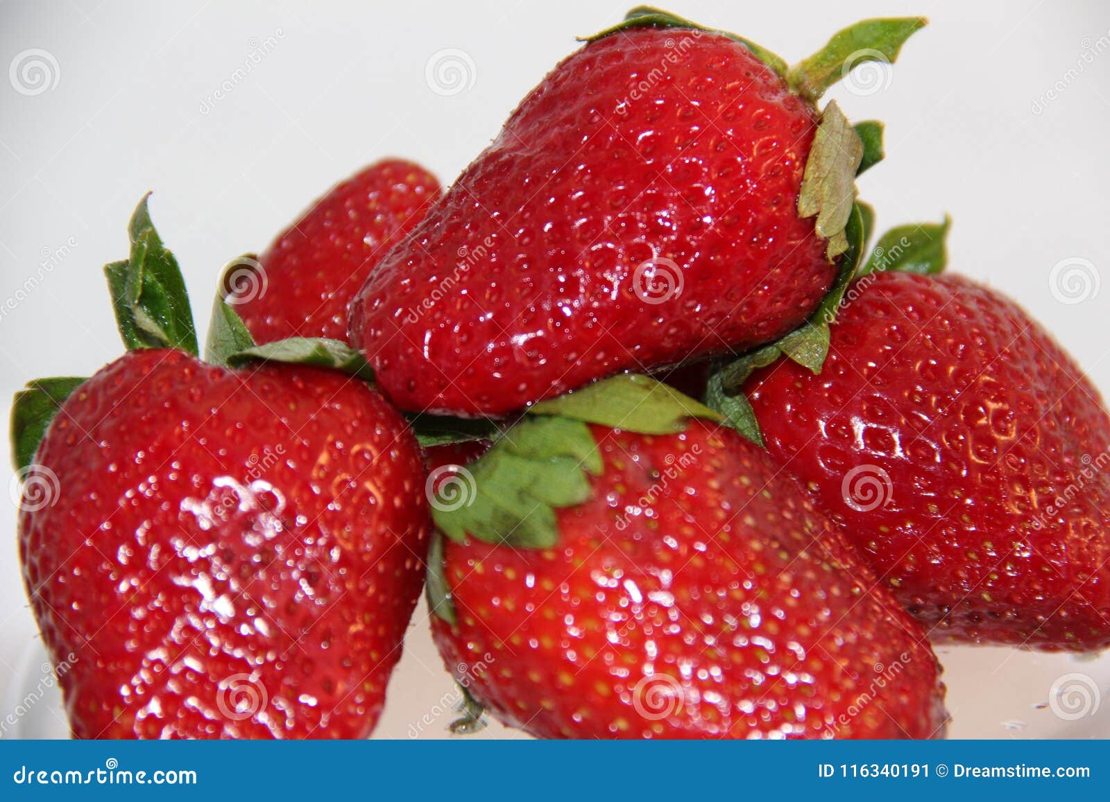 Reife rote Erdbeere
