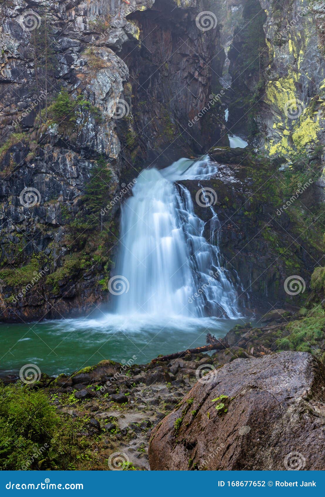 reinbach waterfall in ahrntal valley