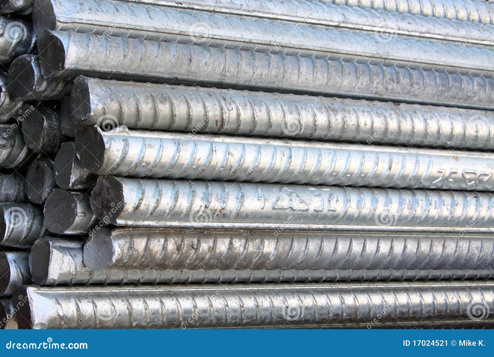 Reinforcing Bar stock image. Image of shiny, iron, smelt 17024521