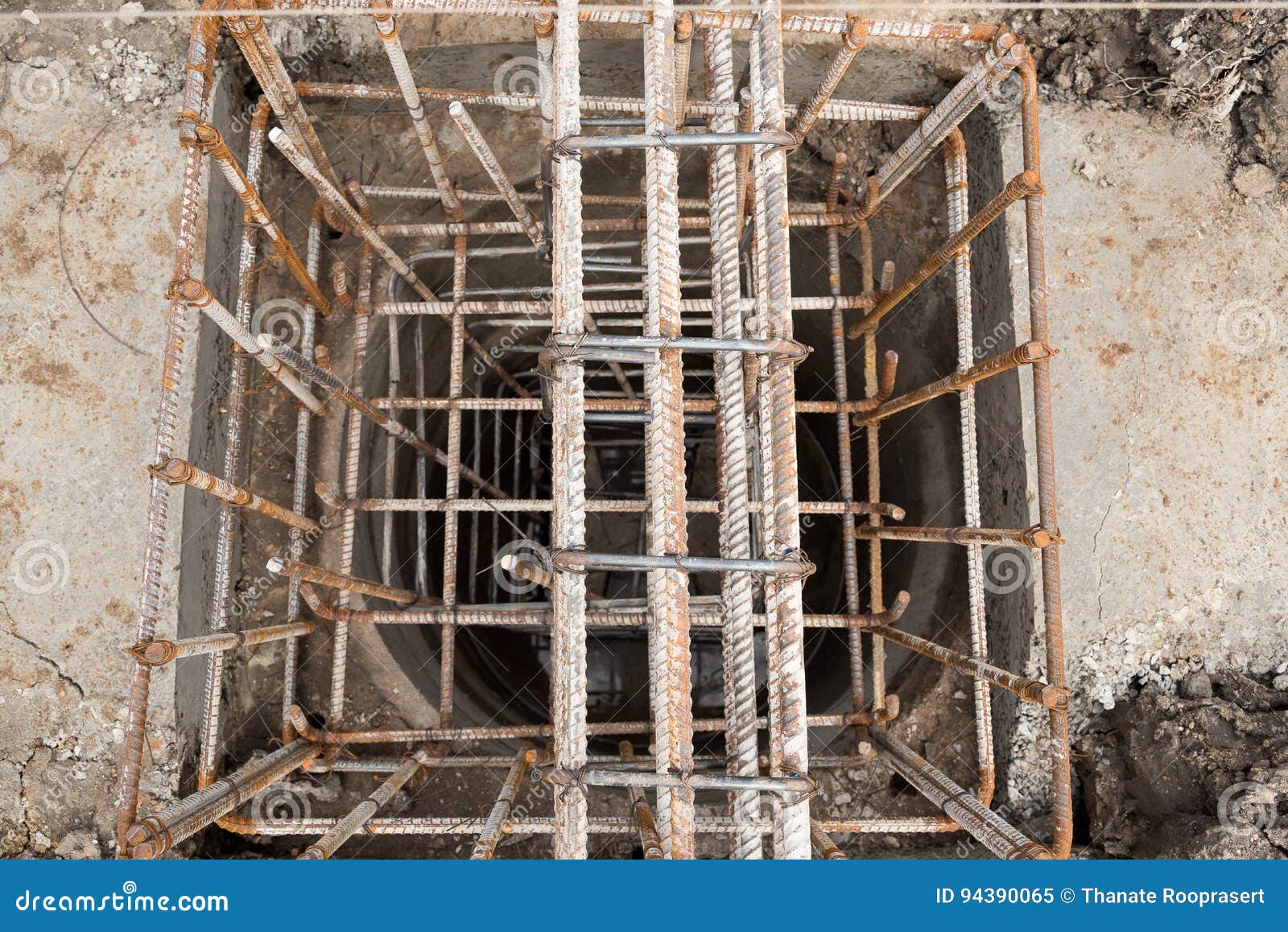 Reinforcing Steel Bars for Building. Stock Image Image of build