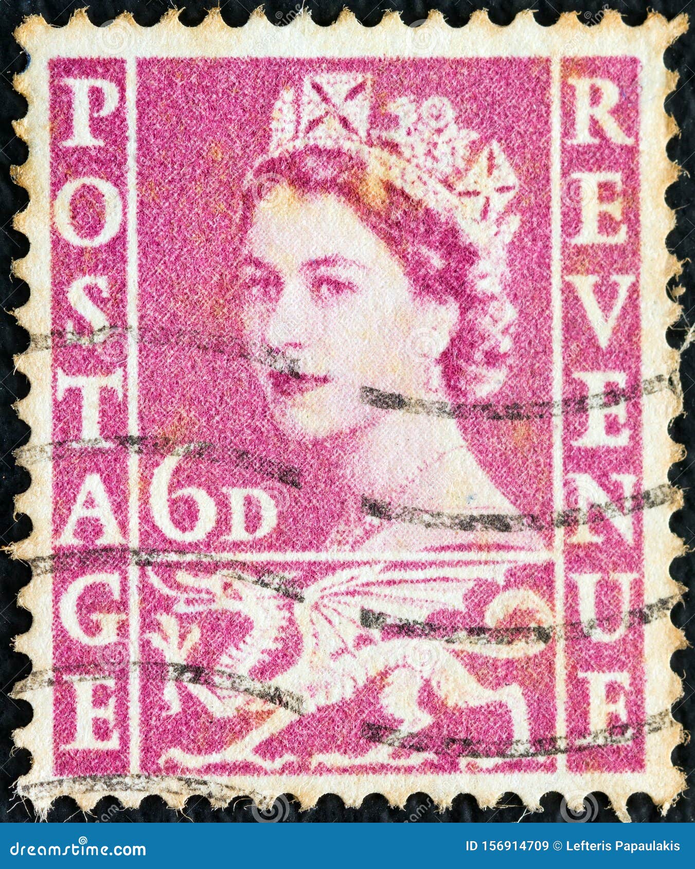 La reina elizabeth ii de inglaterra postal