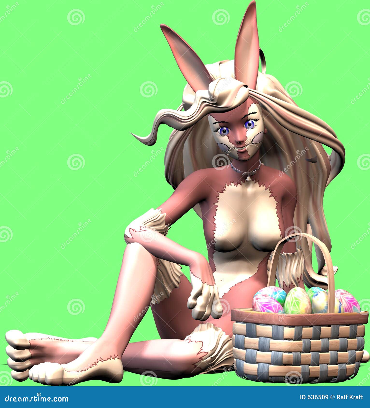 Reizvoller Osterhase stock abbildung. 