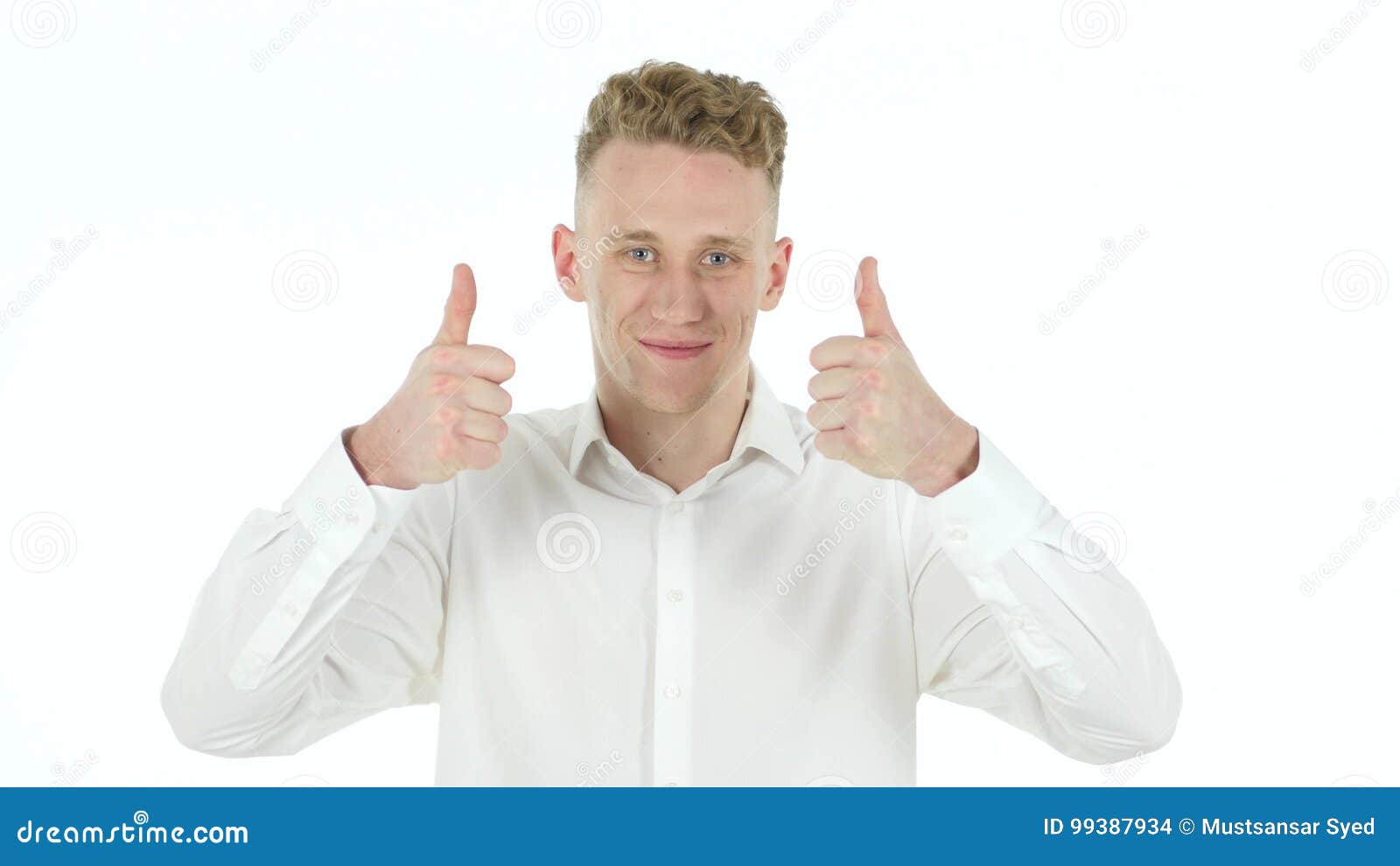 rejcting gesture by young businessman