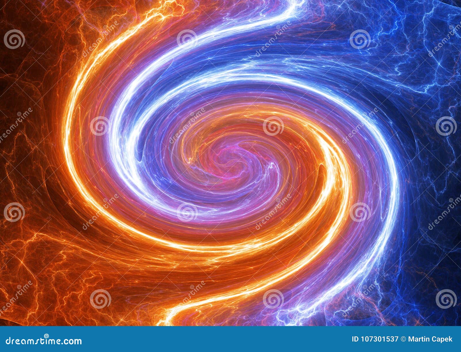 Plasma De Fogo E Gelo Em Turbilhão, Relâmpagos Ilustração Stock -  Ilustração de partido, digital: 107301537, image size:1600x1221