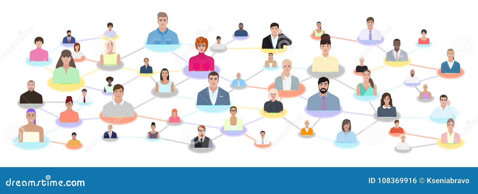 Relationship Modern People Vector Illustration Stock Vector