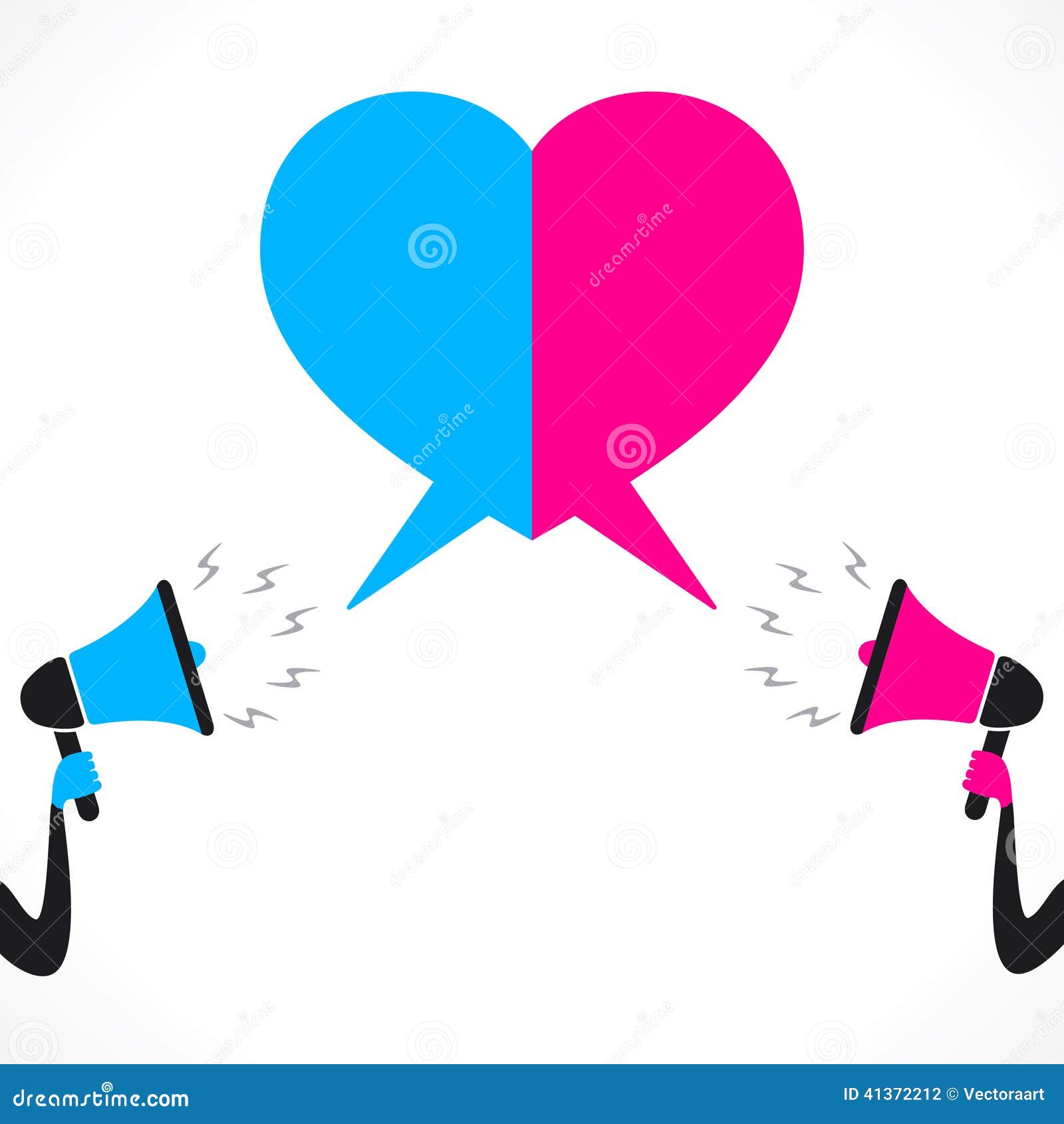 Relationship discussion stock vector. Illustration of announcement