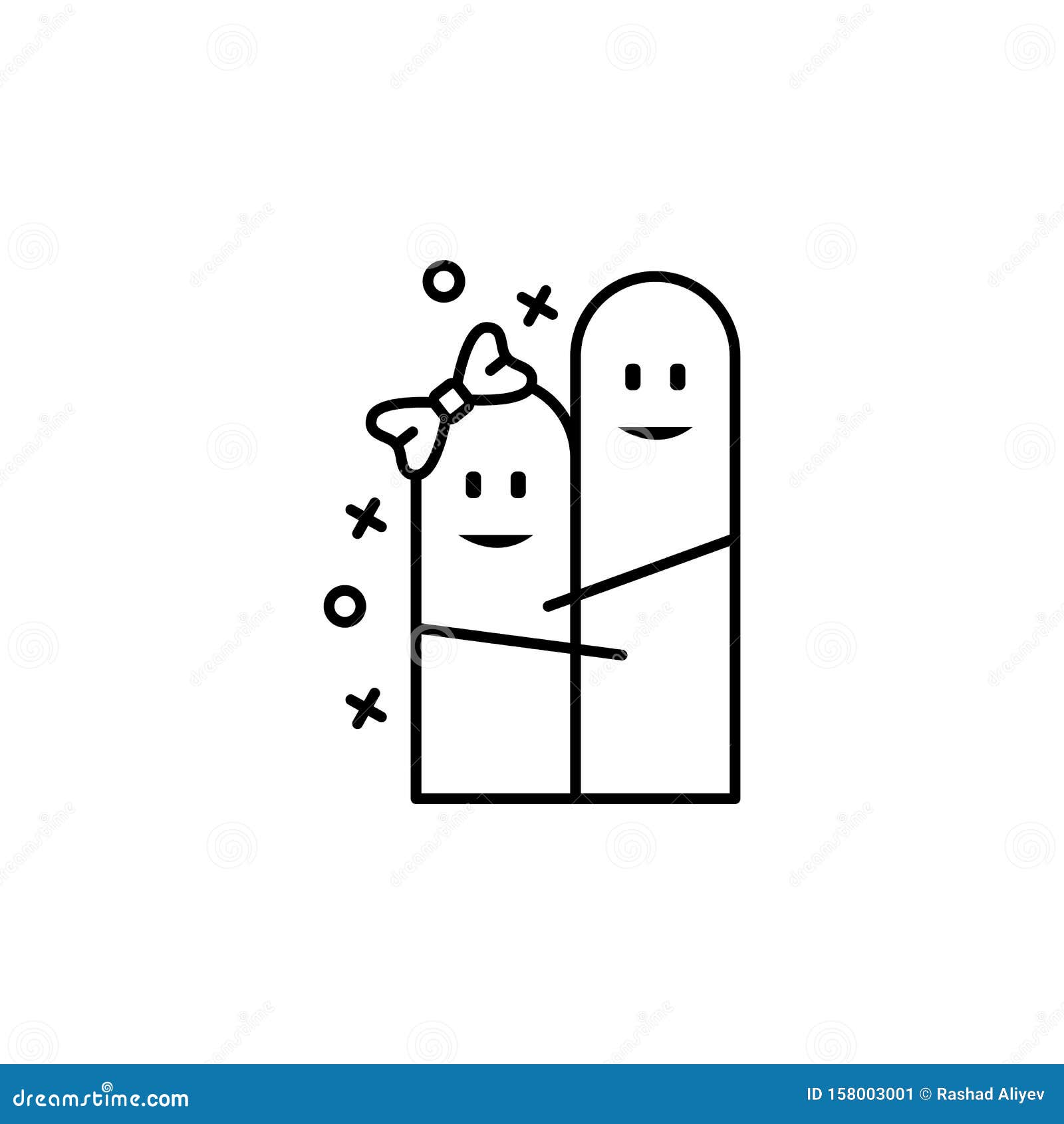 Relationship Friends Icon Symbol Fur Freundschaft Stock Abbildung Illustration Von Einzeln Ikone 158003001