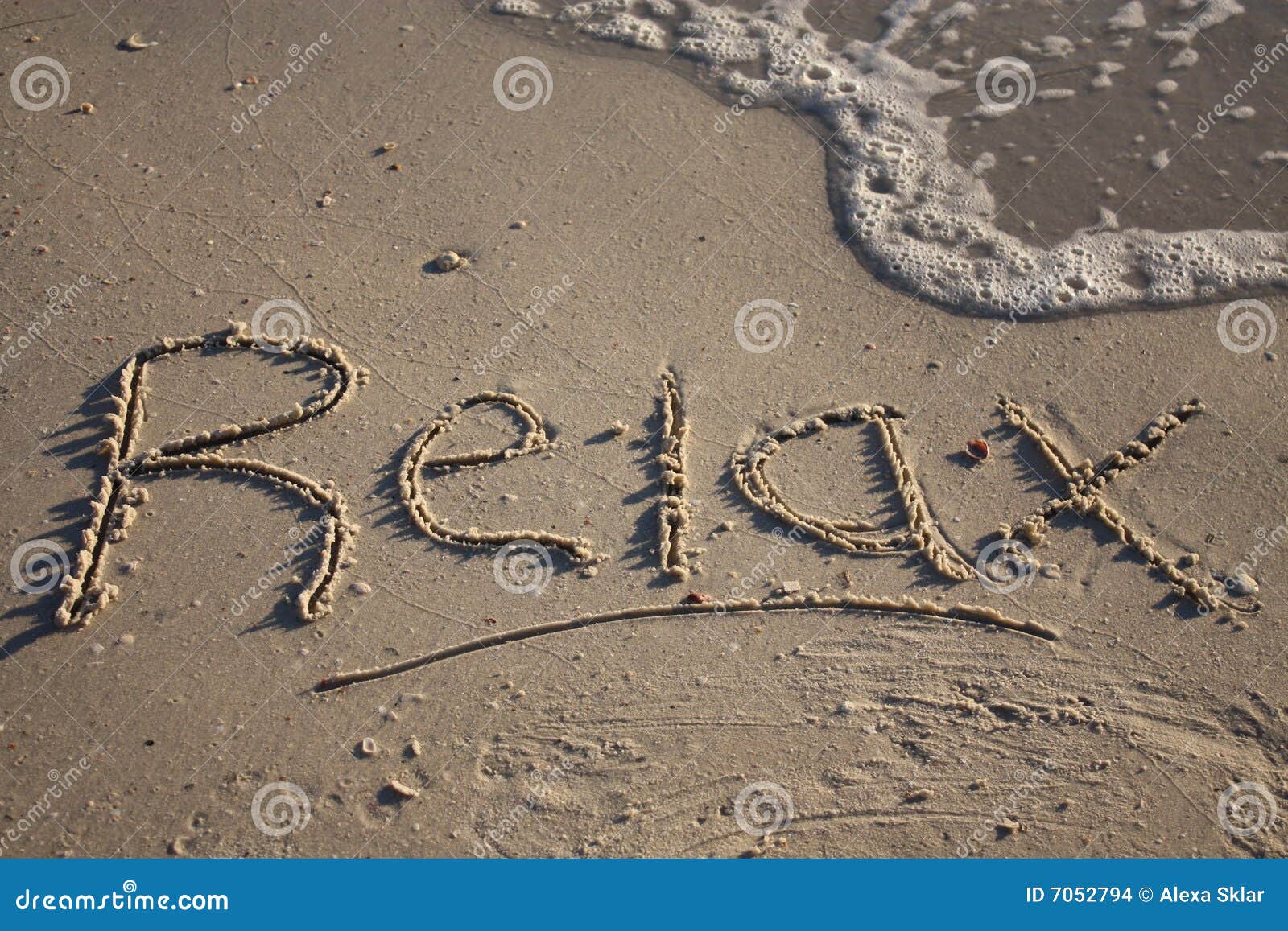 relax on the beach